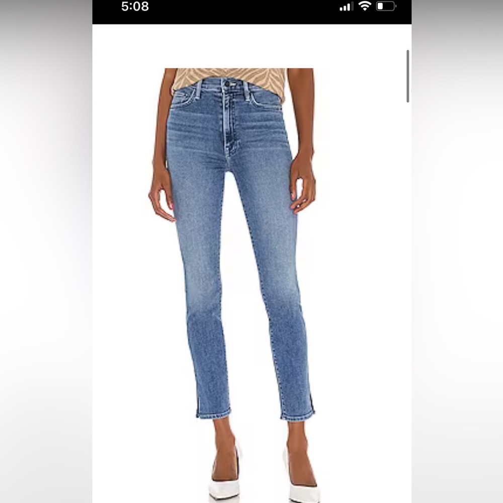 Mother jeans, the Swooner  ankle slice